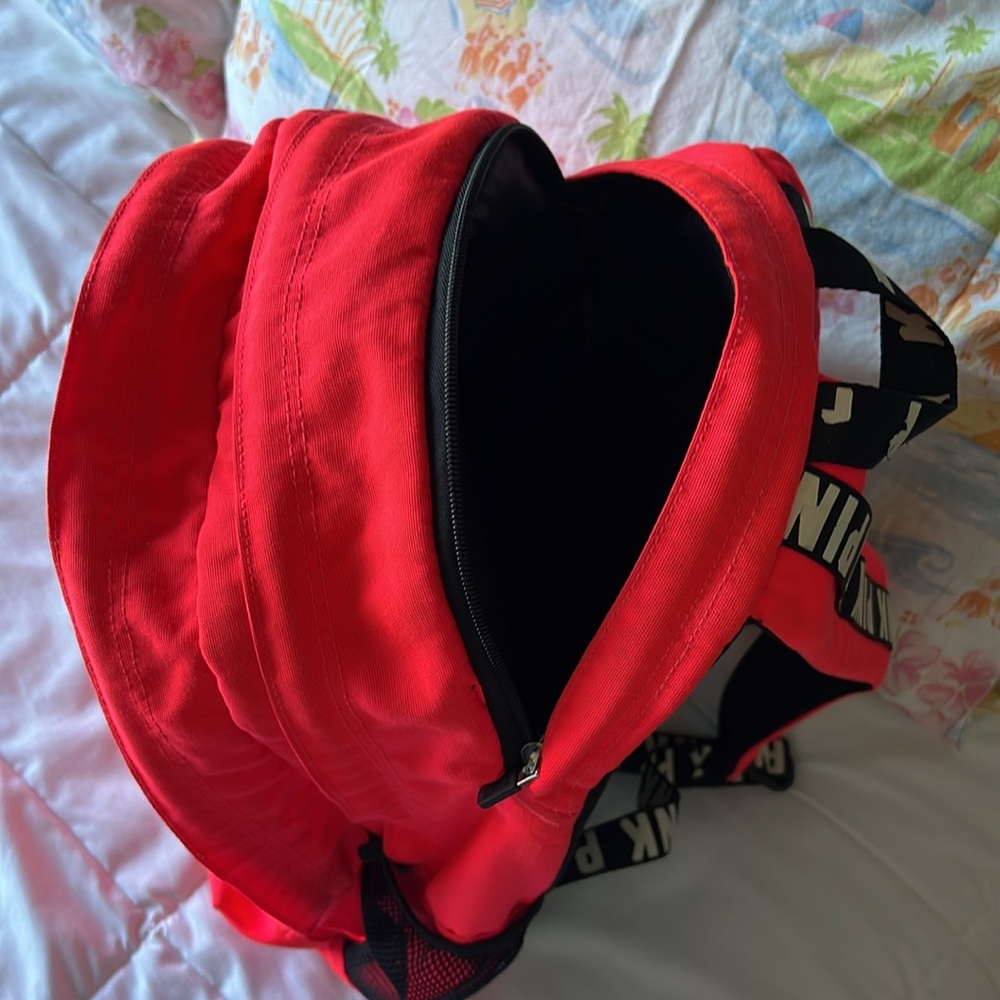 Pink Backpack With Multiple Compartments - image 4